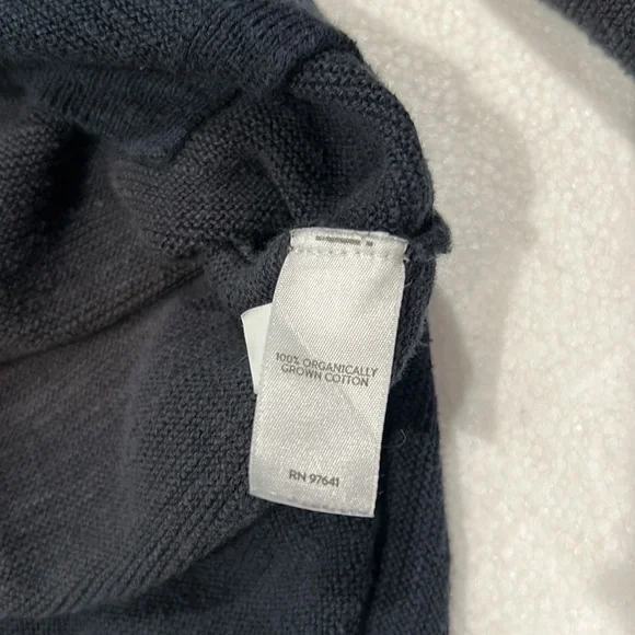 Pure Jill by J. Jill Organic Cotton Ombré Orange & Black Fall Sweater size Large - Picture 5 of 5